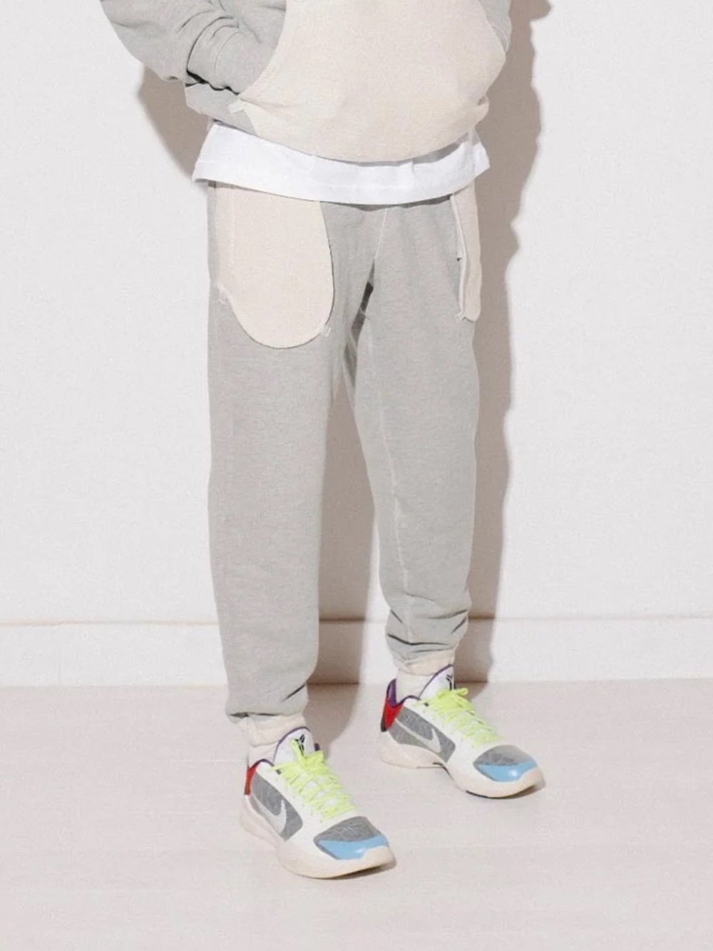 Bristol Studio Reversible Terrycloth Sweatpants Heather Gray / Cream Size 0 / XS